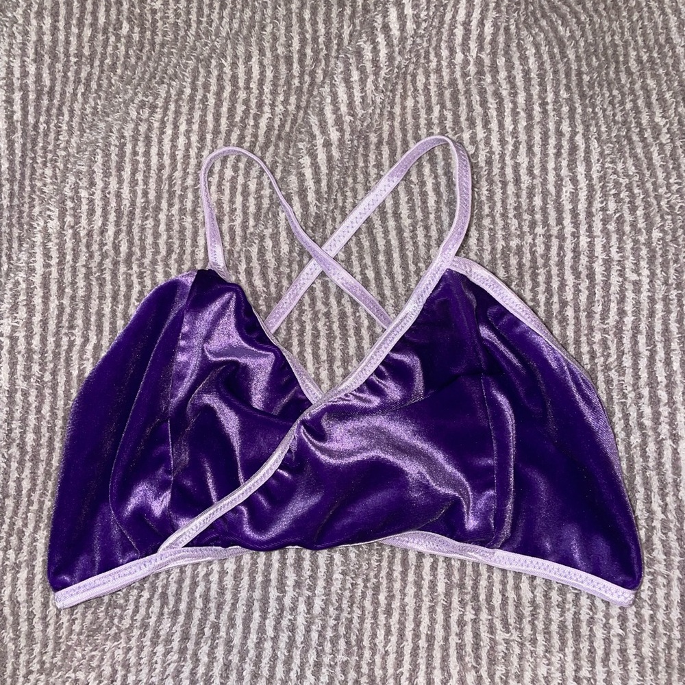 Hey Mavens velvet wrap bralette, XM